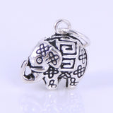 Sterling Silver 925 Vintage Lucky Elephant Pendant WSP266 Wholesale: See Discount Coupons in Item Details