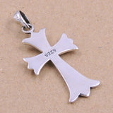 S925 Stamped Sterling Silver 24x43mm Vintage Celtic Cross Pendant 8.1g SP032