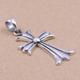 S925 Stamped Sterling Silver 24x43mm Vintage Celtic Cross Pendant 8.1g SP032