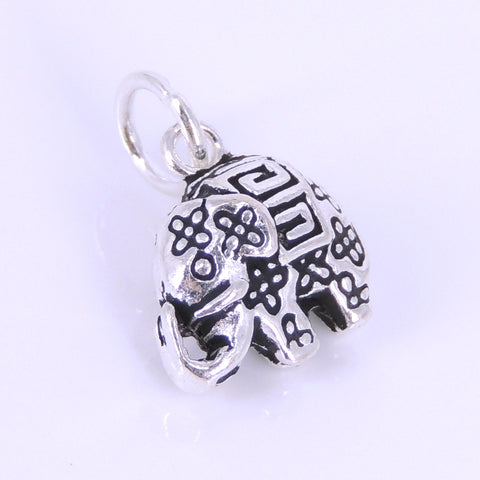 Sterling Silver 925 Vintage Lucky Elephant Pendant WSP266 Wholesale: See Discount Coupons in Item Details
