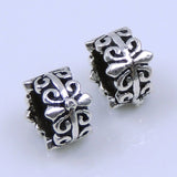 6 PCS 925 Sterling Silver Fleur de Lis Spacer WSP243X6 Wholesale: See Discount Coupons in Item Details