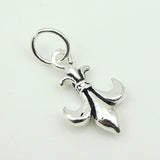 2 PCS Sterling Silver 925 Vintage Fleur de Lis Pendant  WSP150 Wholesale: See Discount Coupons in Item Details