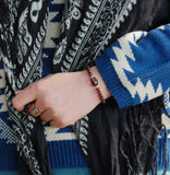 Handmade Garnet Bracelet Natural Grade AAA Gemstone Smoky Quartz 925 Sterling Silver Bead DiyNotion BR011