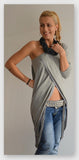 Summer Tunic Top/Loose Tunic /Woman Gray tunic/Plus size tunic/Gray tunic dress /Oversize tunic dress