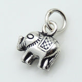 Sterling Silver 925 Vintage Elephant Pendant Charm WSP065 Wholesale: See Discount Coupons in Item Details