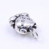 Sterling Silver 925 Stamped Vintage Love Heart Lucky Cat Pendant WSP250B Wholesale: See Discount Coupons in Item Details