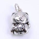 Sterling Silver 925 Stamped Vintage Protection Lucky Cat Pendant WSP250D Wholesale: See Discount Coupons in Item Details