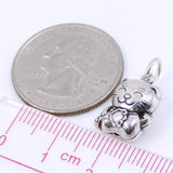Sterling Silver 925 Stamped Vintage Protection Lucky Cat Pendant WSP250D Wholesale: See Discount Coupons in Item Details