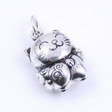 Sterling Silver 925 Stamped Vintage Protection "Hulu" Cat Pendant WSP250E Wholesale: See Discount Coupons in Item Details