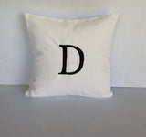 Outdoor pillows, Monogrammed pillow cover alphabet pillow- Patio cushion cover, Water resistance letter cushion cover