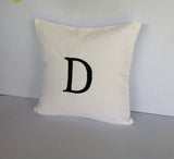 Outdoor pillows, Monogrammed pillow cover alphabet pillow- Patio cushion cover, Water resistance letter cushion cover