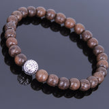 Handmade Red Agarwood Bracelet Tibetan Silver Protection Bead Prayer Meditation Mala MEN WOMEN DiyNotion A004