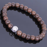 Handmade Red Agarwood Bracelet Tibetan Silver Protection Bead Prayer Meditation Mala MEN WOMEN DiyNotion A004