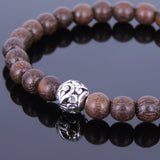 Handmade Red Agarwood Bracelet Tibetan Silver Protection Bead Prayer Meditation Mala MEN WOMEN DiyNotion A005