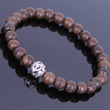 Handmade Red Agarwood Bracelet Tibetan Silver Protection Bead Prayer Meditation Mala MEN WOMEN DiyNotion A005