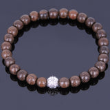 Handmade Red Agarwood Bracelet Tibetan Silver Protection Bead Prayer Meditation Mala MEN WOMEN DiyNotion A007