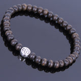 Handmade Agarwood Bracelet Tibetan Silver Taiji Bead Prayer Meditation Mala MEN WOMEN DiyNotion A010