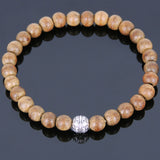 Handmade Agarwood Bracelet Tibetan Silver Protection Bead Prayer Meditation Mala MEN WOMEN DiyNotion A012