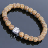 Handmade Agarwood Bracelet Tibetan Silver Protection Bead Prayer Meditation Mala MEN WOMEN DiyNotion A014