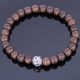 Handmade Red Agarwood Bracelet Tibetan Silver Protection Bead Prayer Meditation Mala MEN WOMEN DiyNotion A005