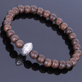 Handmade Red Agarwood Bracelet Tibetan Silver Protection Bead Prayer Meditation Mala MEN WOMEN DiyNotion A006