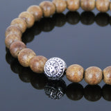 Handmade Agarwood Bracelet Tibetan Silver Protection Bead Prayer Meditation Mala MEN WOMEN DiyNotion A014