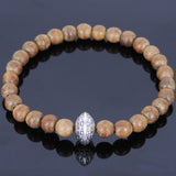 Handmade Agarwood Bracelet Tibetan Silver Protection Bead Prayer Meditation Mala MEN WOMEN DiyNotion A015