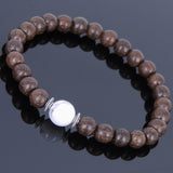 Handmade Agarwood Bracelet White Howlite Tibetan Silver Spacers Prayer Meditation Mala MEN WOMEN DiyNotion A018