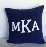 Three letter monogram pillow cover, Customized wedding and anniversary pillow covers, personalized pillow covers