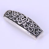 Sterling Silver 925 Vintage Flower Charm WSP274 Wholesale: See Discount Coupons in Item Details