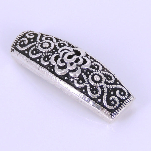 Sterling Silver 925 Vintage Flower Charm WSP274 Wholesale: See Discount Coupons in Item Details