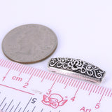 Sterling Silver 925 Vintage Flower Charm WSP274 Wholesale: See Discount Coupons in Item Details