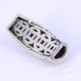 Sterling Silver 925 Vintage Flower Charm WSP274 Wholesale: See Discount Coupons in Item Details