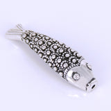 Sterling Silver 925 Vintage Lucky Fish Charm WSP276 Wholesale: See Discount Coupons in Item Details