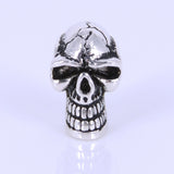 Sterling Silver 925 Vintage Creepy Skull Bead Charm WSP277 Wholesale: See Discount Coupons in Item Details