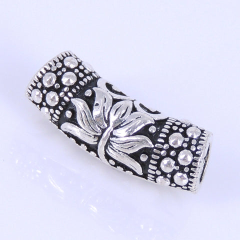 Sterling Silver 925 Vintage Protection Lotus Charm WSP279 Wholesale: See Discount Coupons in Item Details