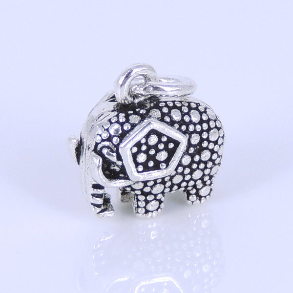 Sterling Silver 925 Vintage Protection Baby Elephant Pendant WSP282 Wholesale: See Discount Coupons in Item Details