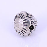 Sterling Silver 925 Vintage Protection Lucky Lotus Bead WSP288 Wholesale: See Discount Coupons in Item Details