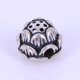 Sterling Silver 925 Vintage Protection Lucky Lotus Bead WSP288 Wholesale: See Discount Coupons in Item Details