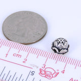 Sterling Silver 925 Vintage Protection Lucky Lotus Bead WSP288 Wholesale: See Discount Coupons in Item Details