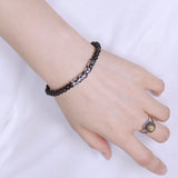 Men/Women Stretchable Mala Bracelet Agarwood/Gaharu 925 Sterling Silver Celtic Lucky Charmn DIY-NOTION BR305