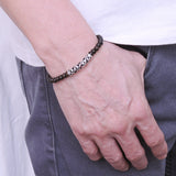 Men/Women Stretchable Mala Bracelet Agarwood/Gaharu 925 Sterling Silver Celtic Lucky Charmn DIY-NOTION BR305