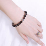 Men Women Smokey Quartz Bracelet Gemstone 925 Sterling Silver Bead DiyNotion BR455