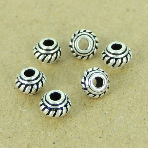 6 PCS Sterling Silver 925 Vintage Celtic Spacers Bead WSP303 Wholesale: See Discount Coupons in Item Details