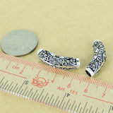 Sterling Silver 925 Vintage Lotus Fish Charm WSP305 Wholesale: See Discount Coupons in Item Details