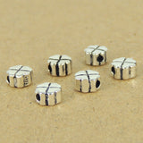 6 PCS Sterling Silver 925 Vintage Four Leaf Cloves Spacers Bead WSP298 Wholesale: See Discount Coupons in Item Details