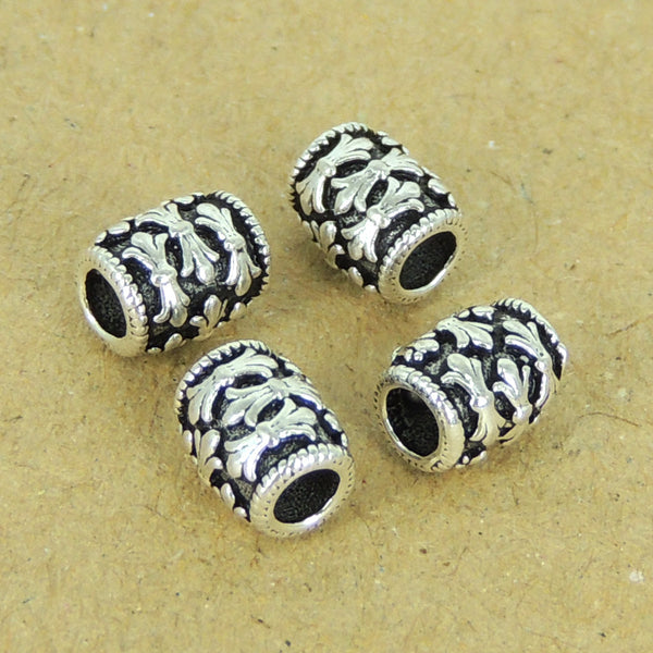 4 PCS Sterling Silver 925 Vintage Fleur de Lis Beads WSP302 Wholesale: See Discount Coupons in Item Details