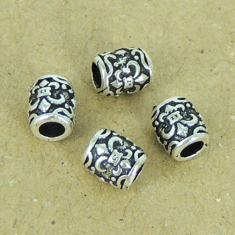 4 PCS Sterling Silver 925 Vintage Fleur de Lis Beads WSP304 Wholesale: See Discount Coupons in Item Details