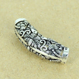 Sterling Silver 925 Vintage Lotus Fish Charm WSP305 Wholesale: See Discount Coupons in Item Details