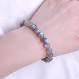 Men's Women Labradorite Bracelet Grade AAA Natural 8mm Gemstone DiyNotion Handmade BR083